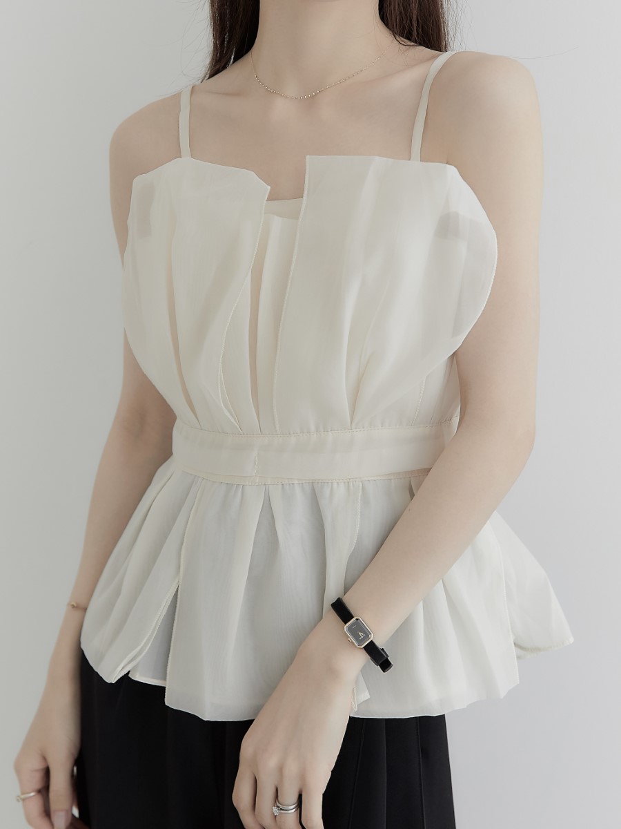 amel tulle peplum bustier